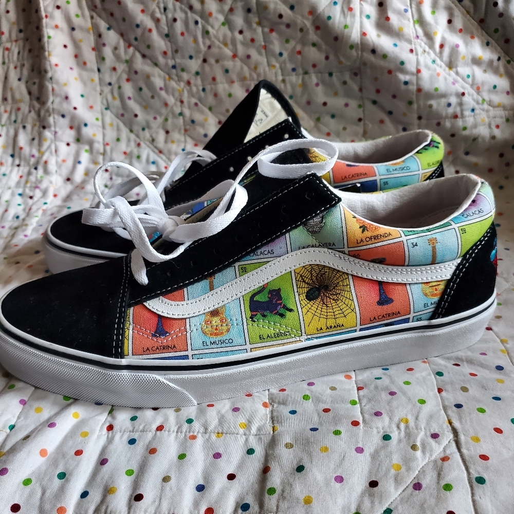 Vans Old Skool Loteria dia de los Muertos men's size 13.